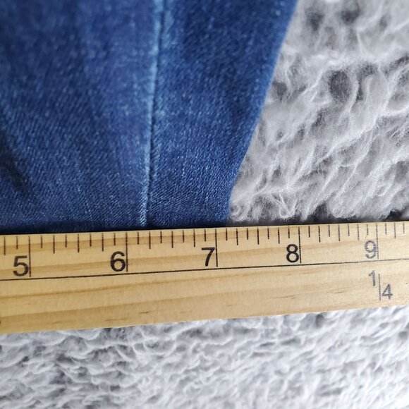 Melissa McCarthy & Seven7 Jeans Womens 24W Blue Skinny Distressed Denim Stretch - Picture 10 of 14